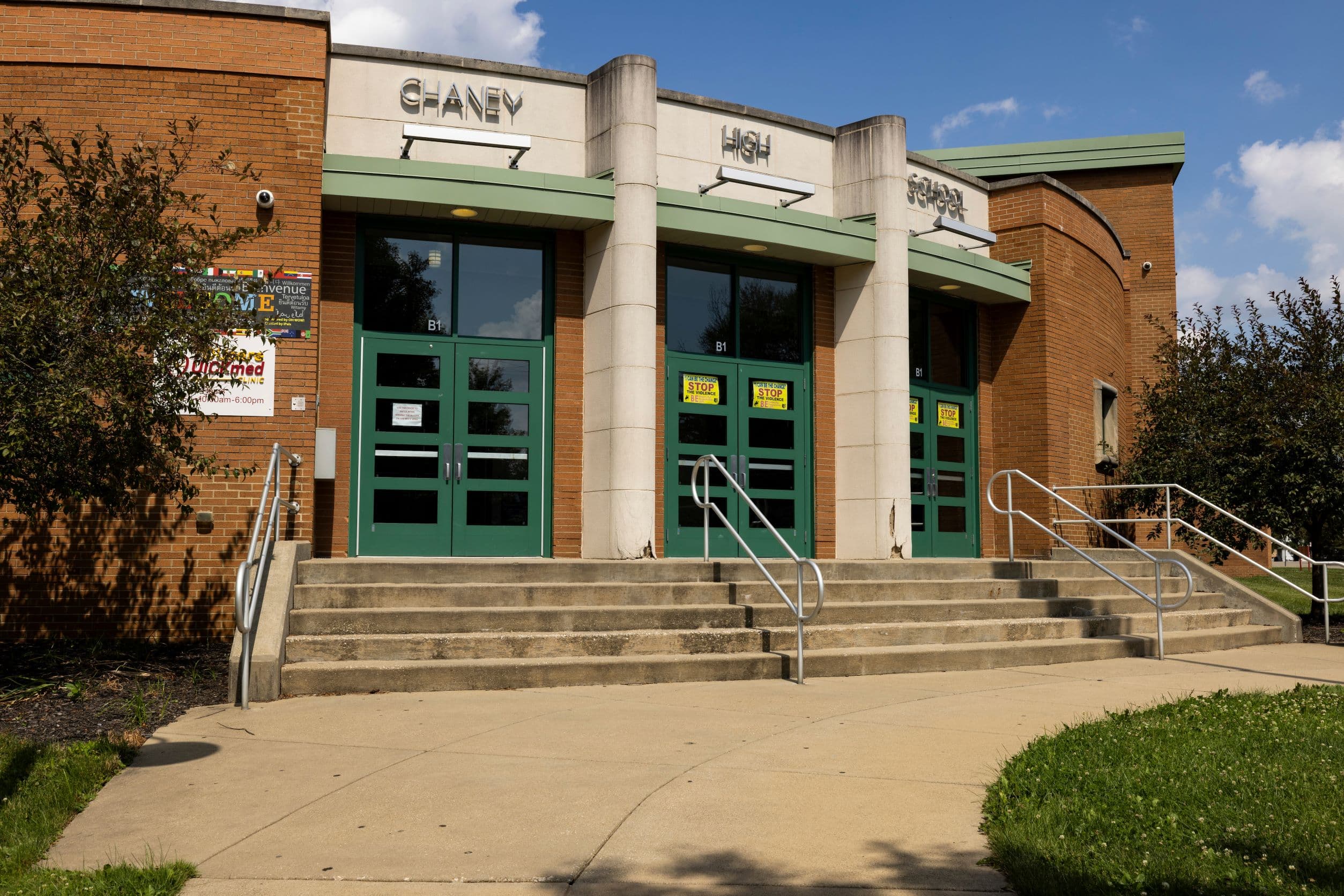 Youngstown Chaney High School pickleball courts