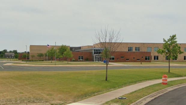 Isanti Primary School pickleball courts