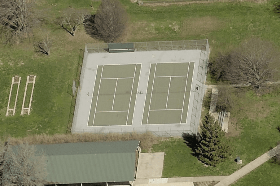 Memorial Park Tennis Courts By Raymore Elementary pickleball courts