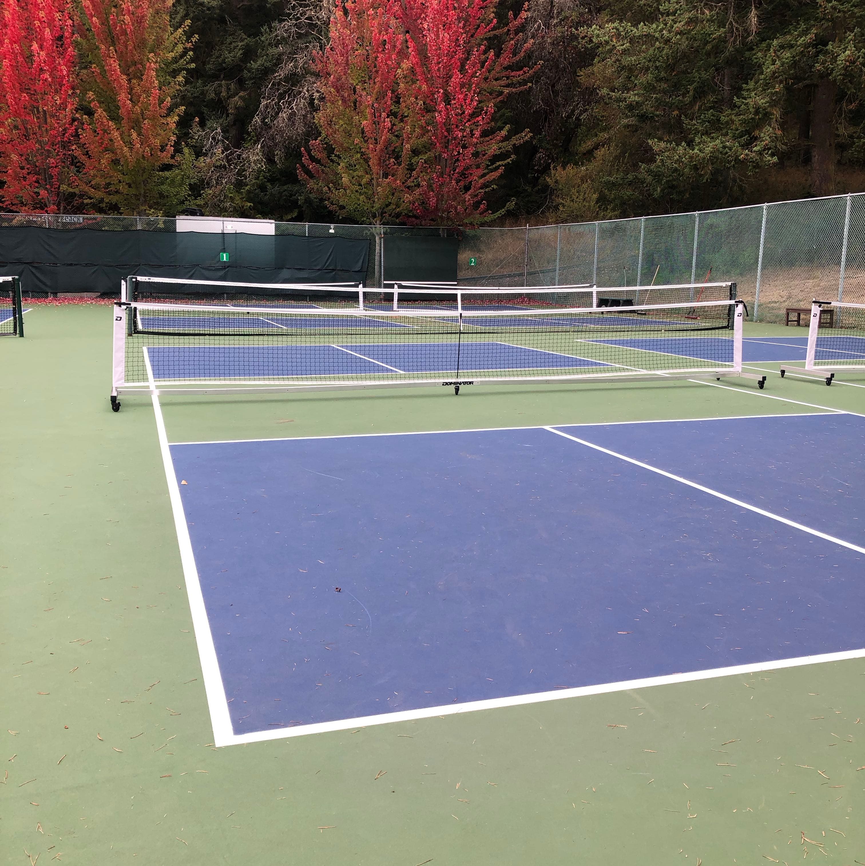 Roche Harbor Resort Pickleball and Tennis court pickleball courts