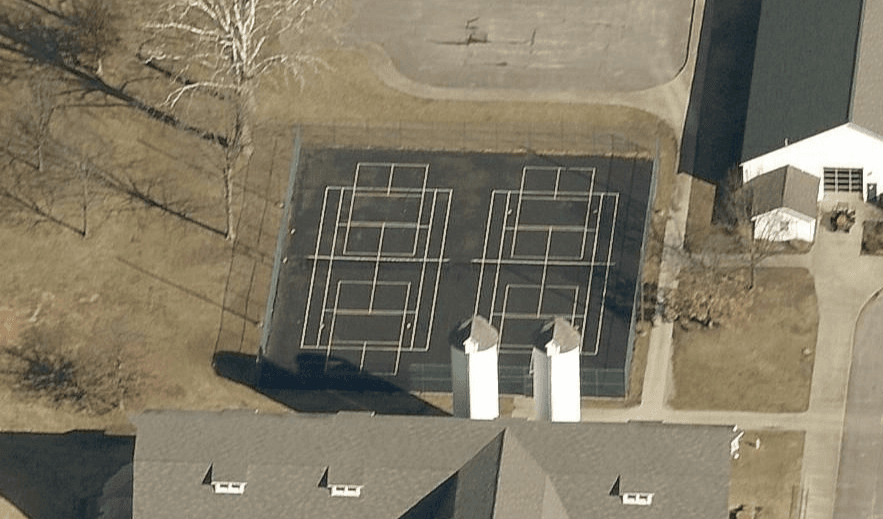 Plum Creek Country Club-Pool pickleball courts