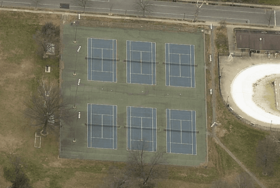 Edward P Thomas Memorial Pool pickleball courts