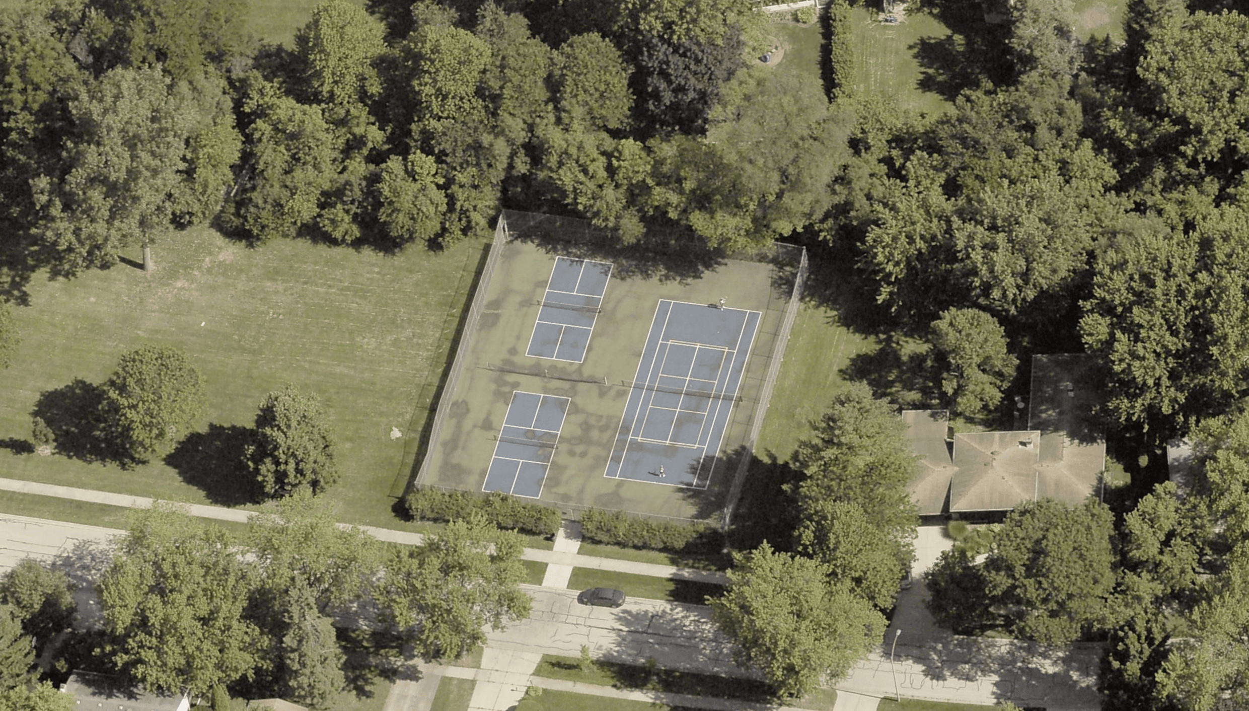 Palatine Park District - Locust Park pickleball courts