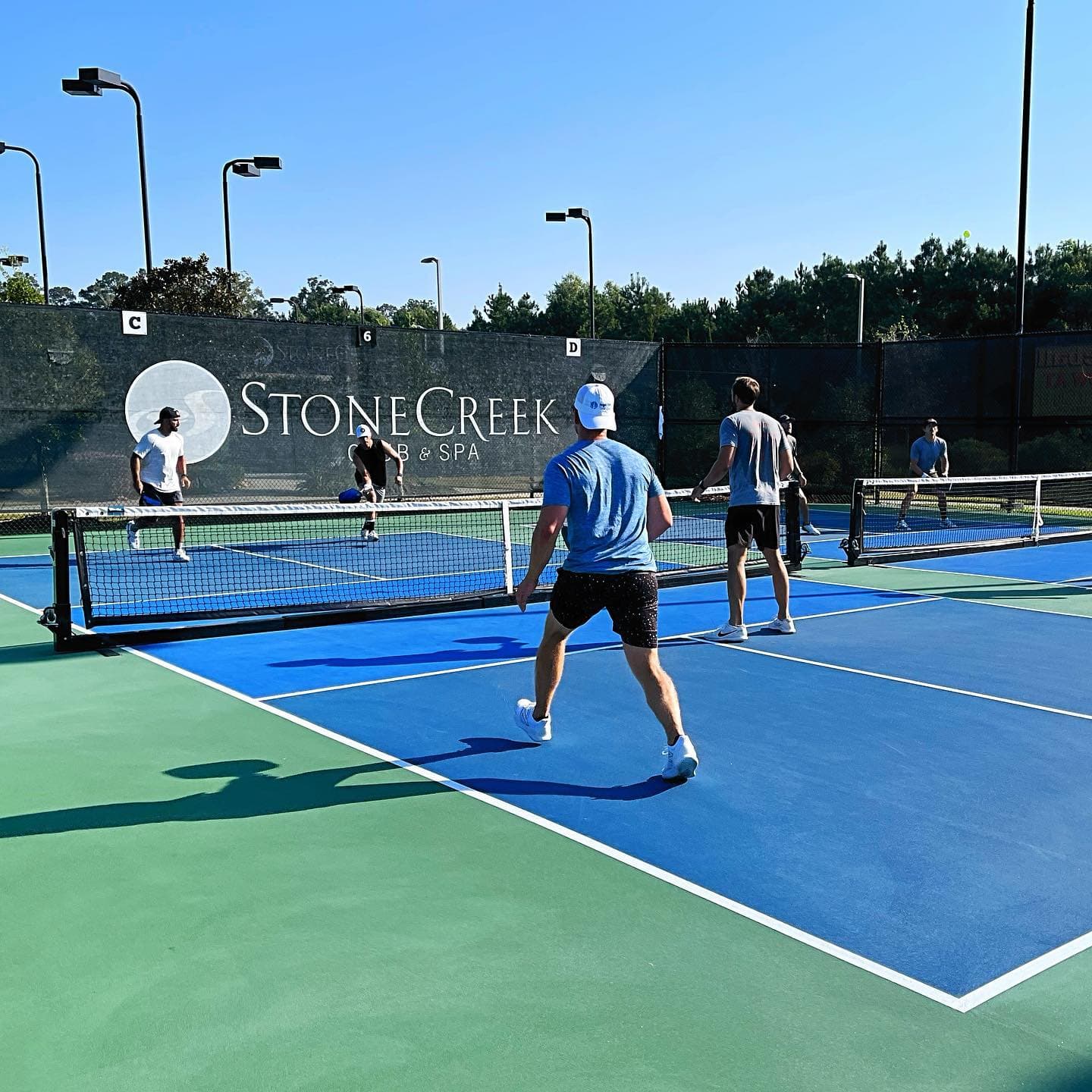 Stone Creek Health Club and Spa pickleball courts