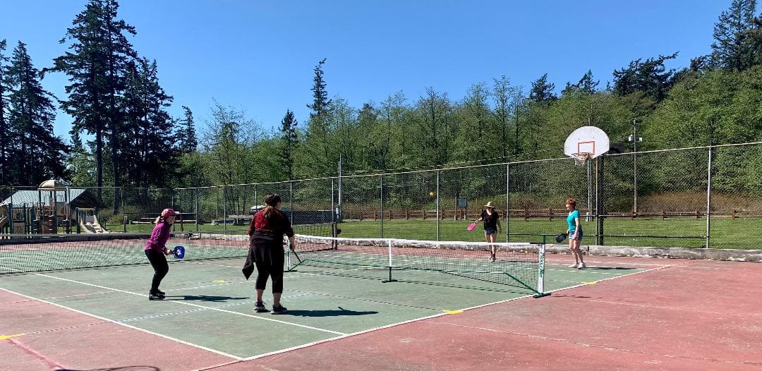 Guemes Island Schoolhouse Park pickleball courts