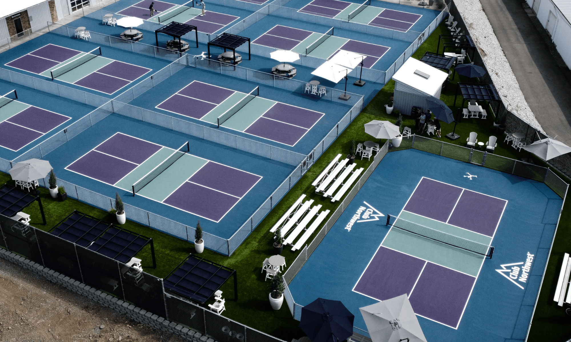 Club Northwest pickleball courts