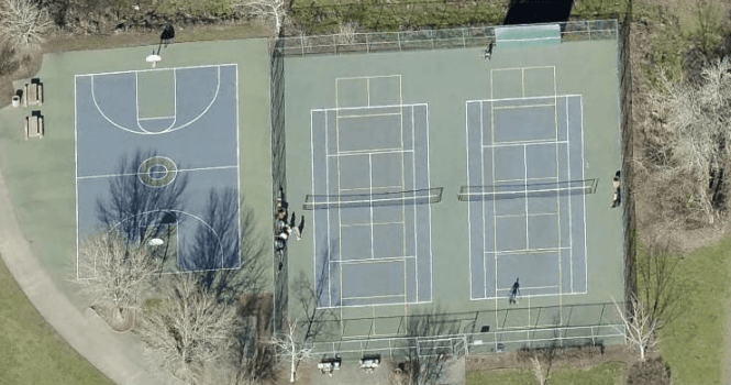 Jurgens Park pickleball courts