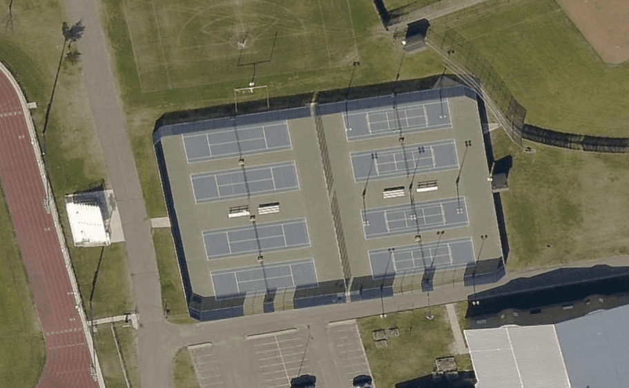 Becker HS tennis courts pickleball courts