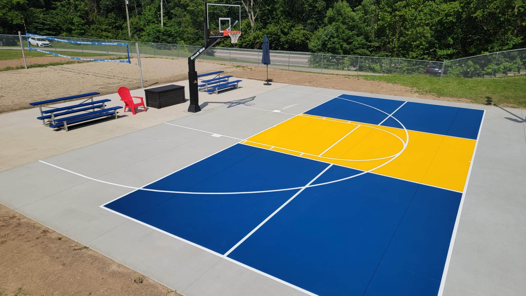 Forest Park Aquatic Center pickleball courts