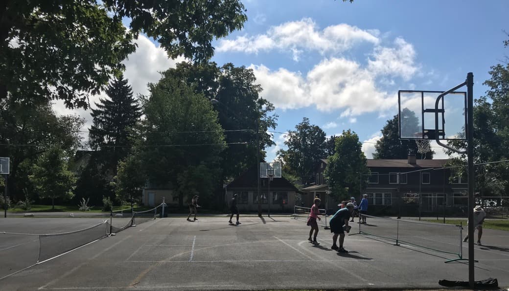 Bemus Point pickleball courts