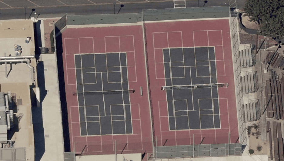 Middle College High School pickleball courts