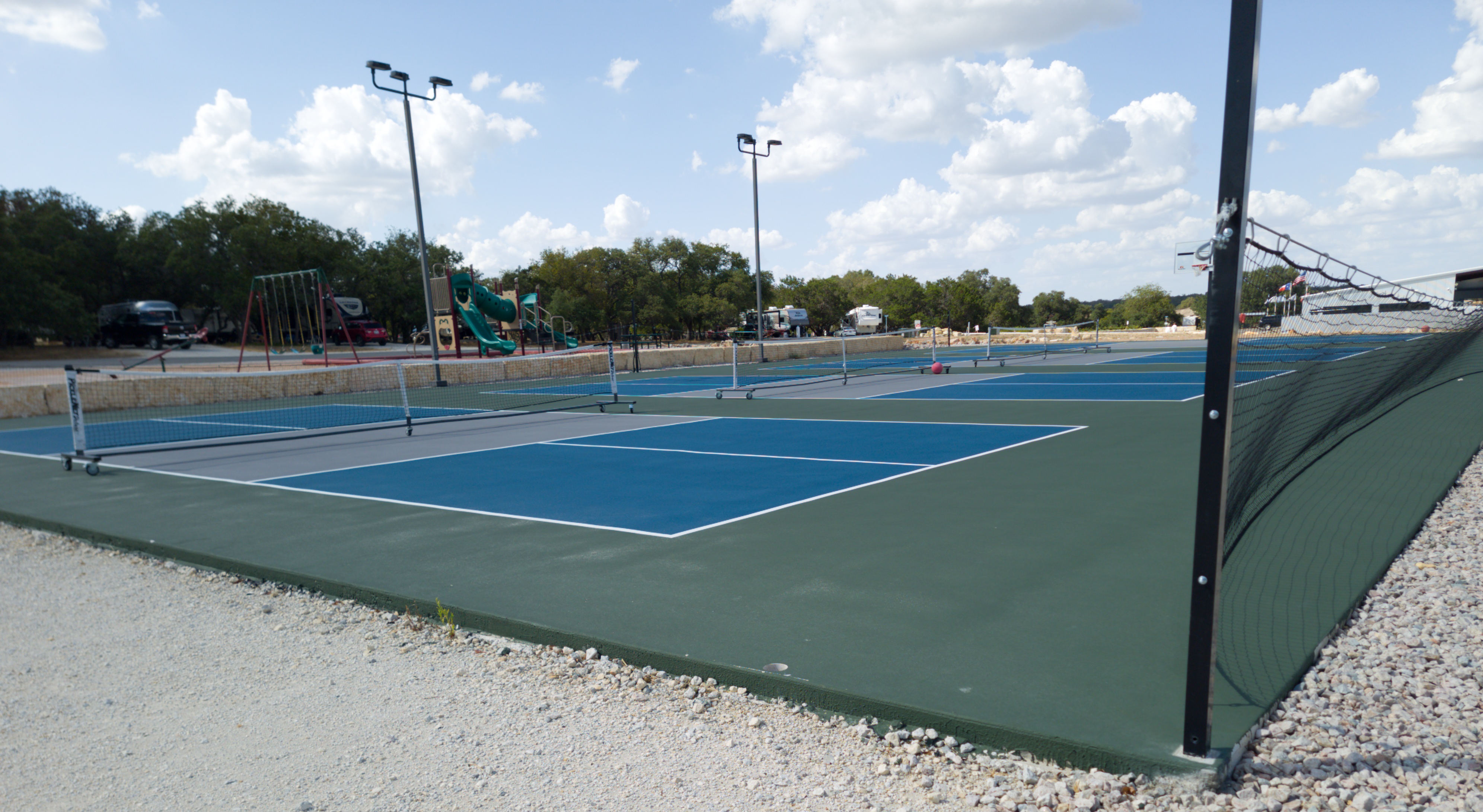 Terraqueous RV Resort pickleball courts