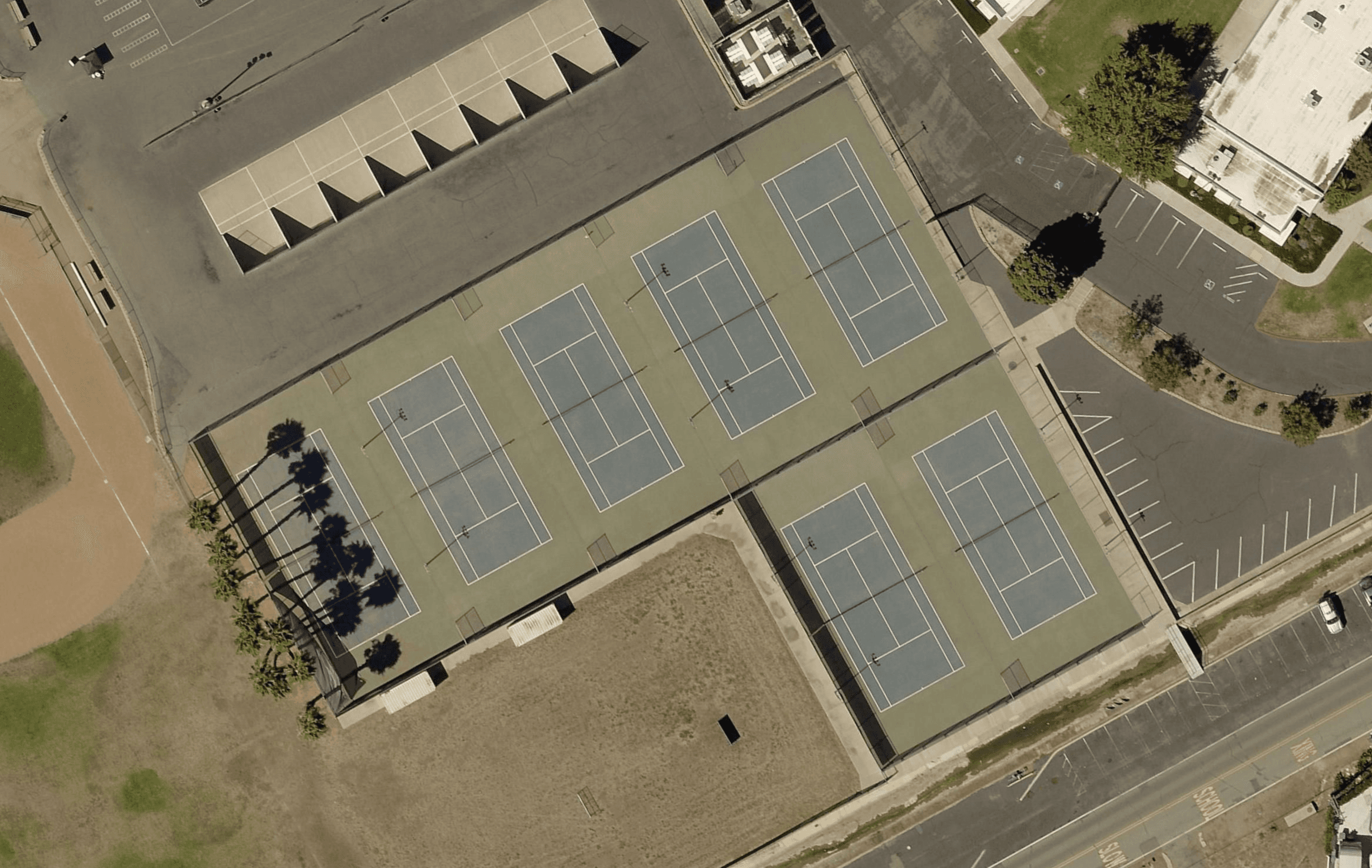 Orange Glen High School pickleball courts