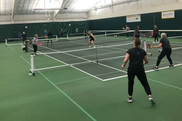 The NET Sports Center pickleball courts