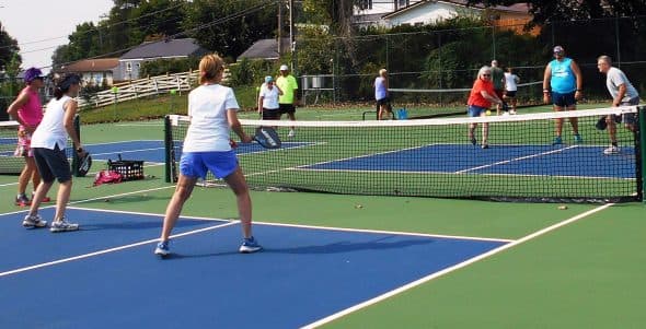 Hall Park pickleball courts