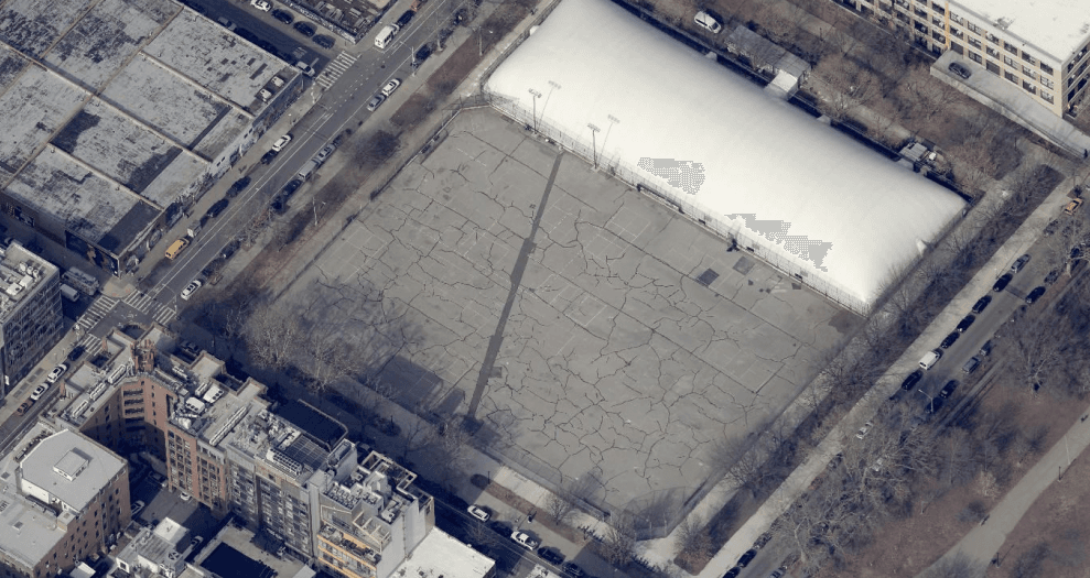 Parking Lot near McCarren Park pickleball courts