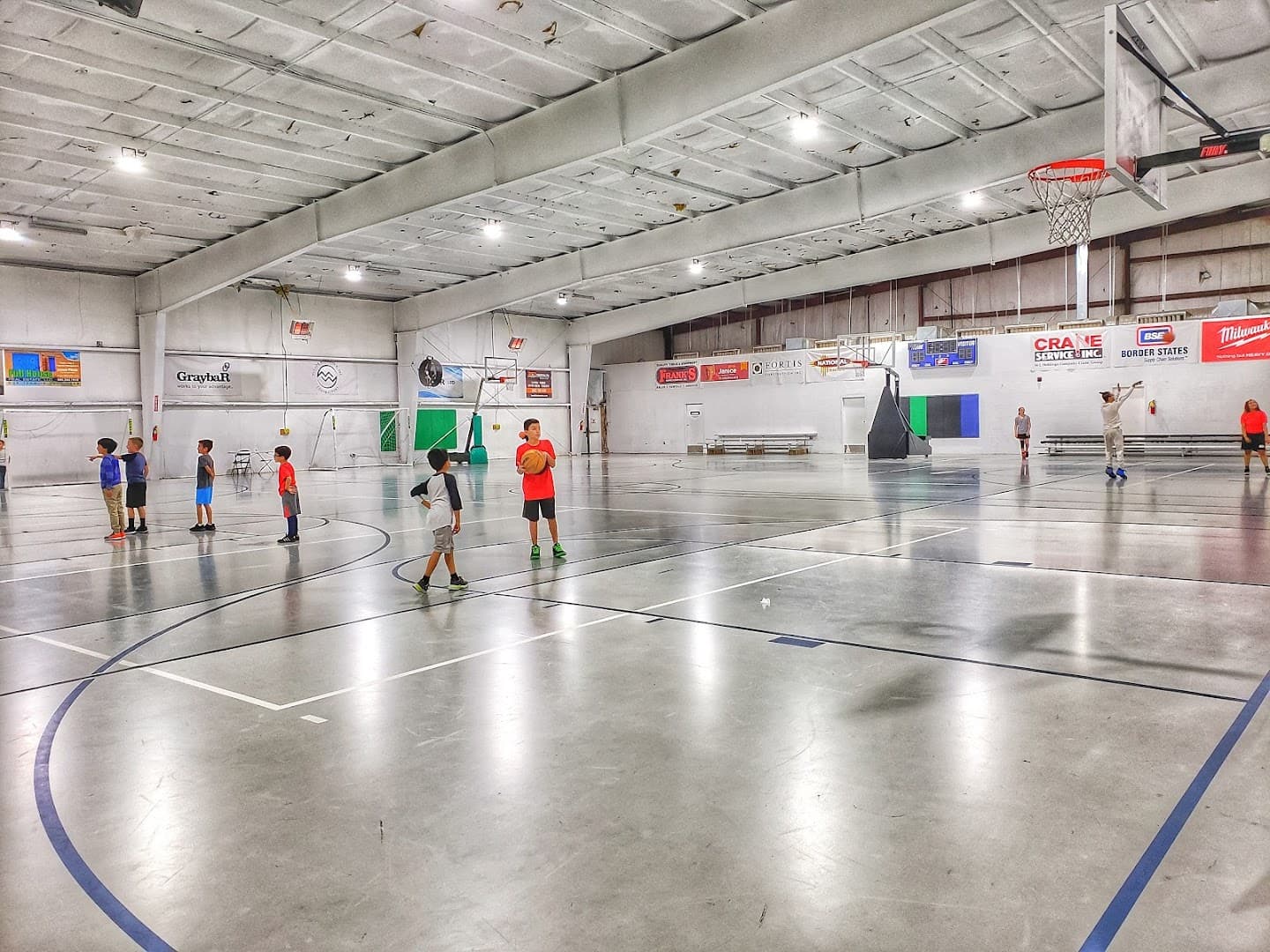 The McDermott Athletic Center pickleball courts