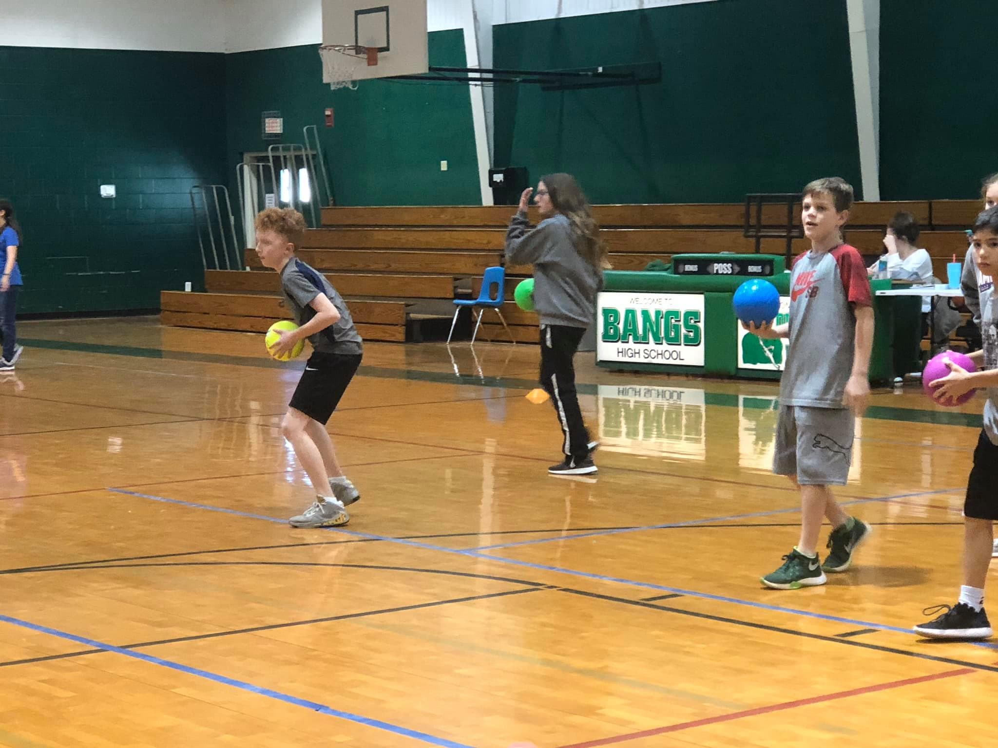 Bangs Middle School Gym pickleball courts