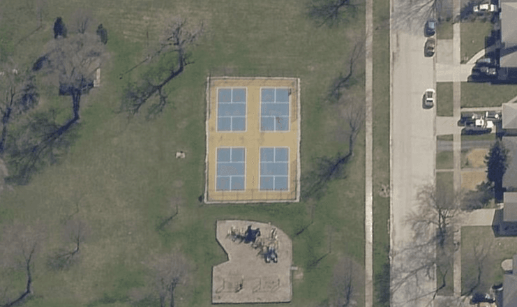 Lansing Lions Park pickleball courts