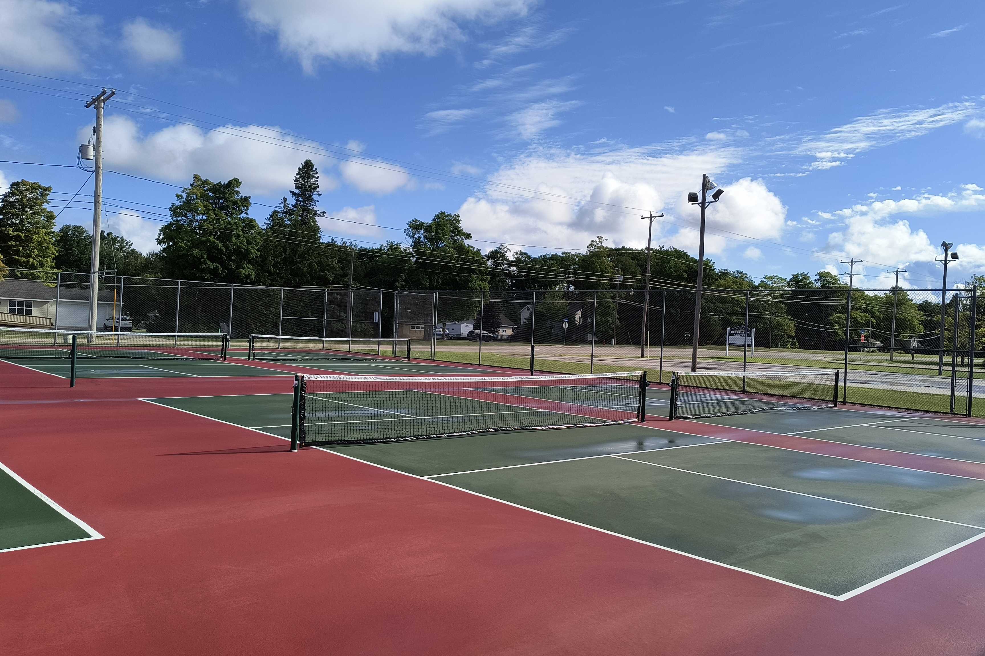 Mackinaw public tennis courts pickleball courts