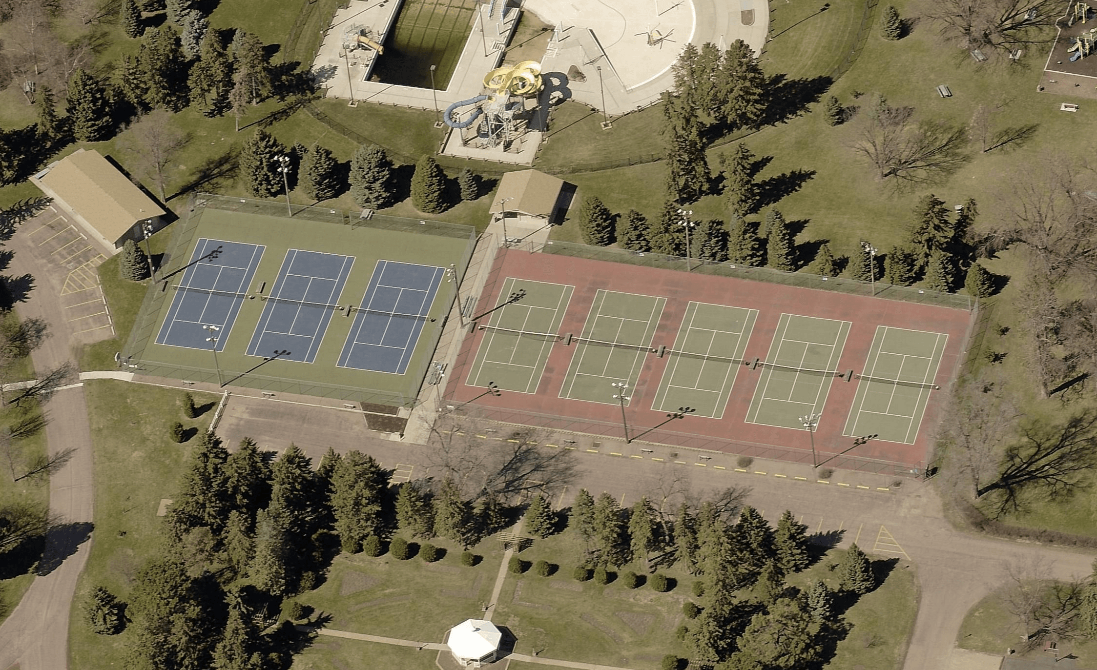 Hitchcock Park Tennis Courts pickleball courts