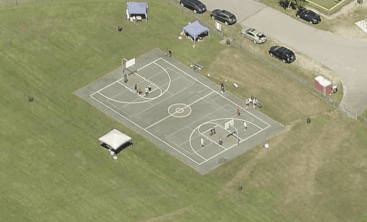 Heritage Park Basketball Court pickleball courts