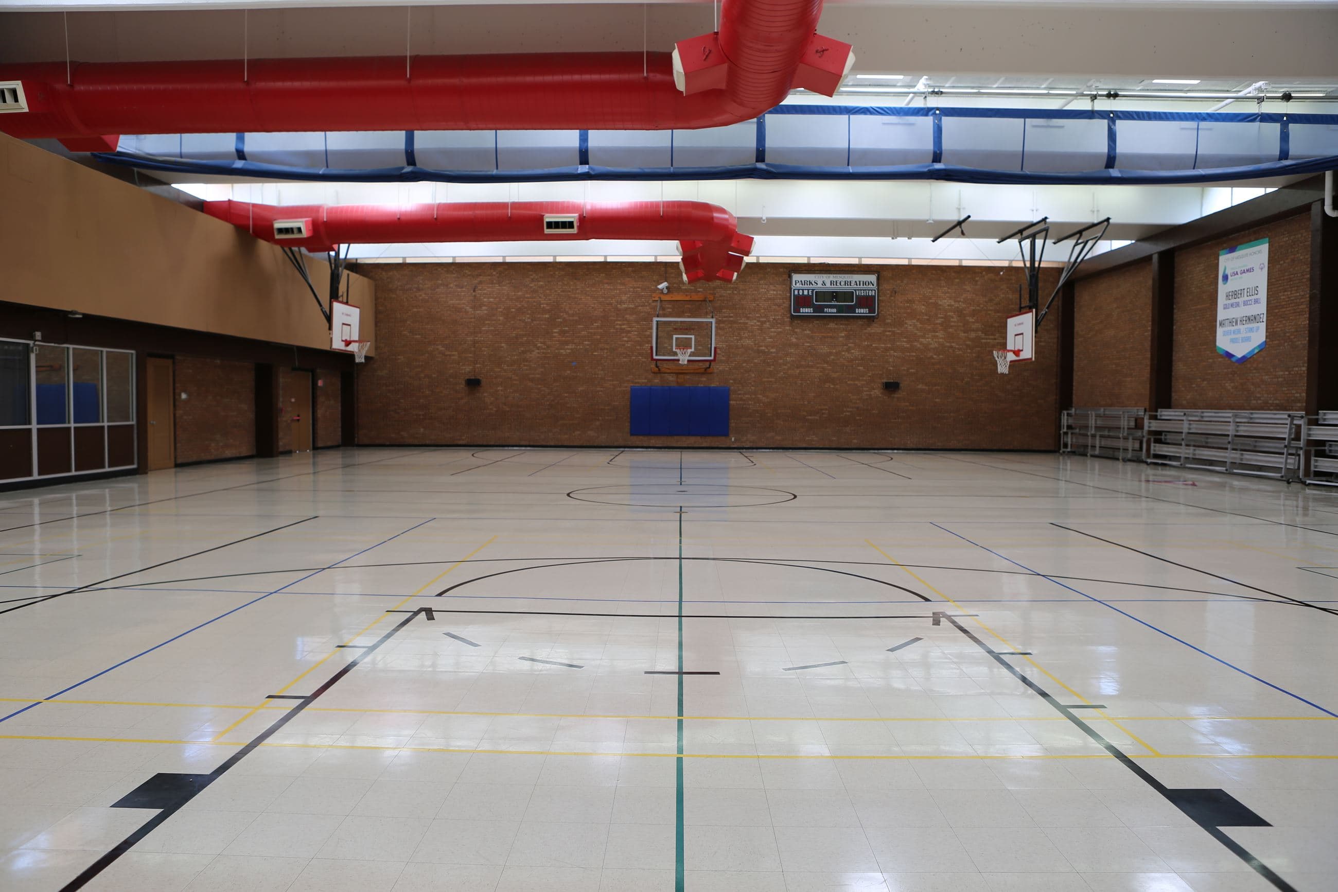 Evans Recreation Center pickleball courts