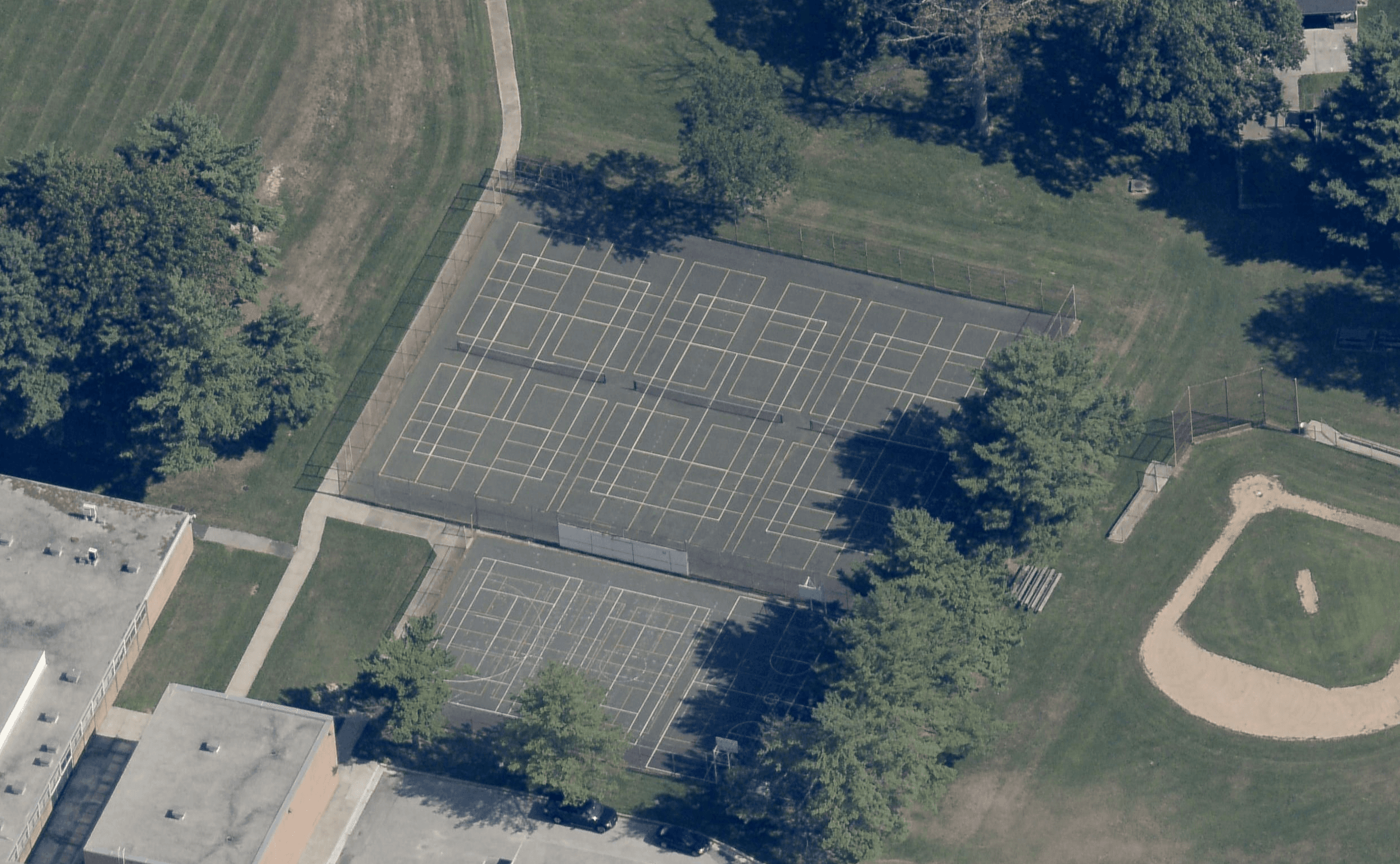 Perry Hall Middle School pickleball courts