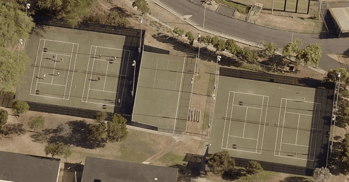 The War Memorial Sports Complex pickleball courts