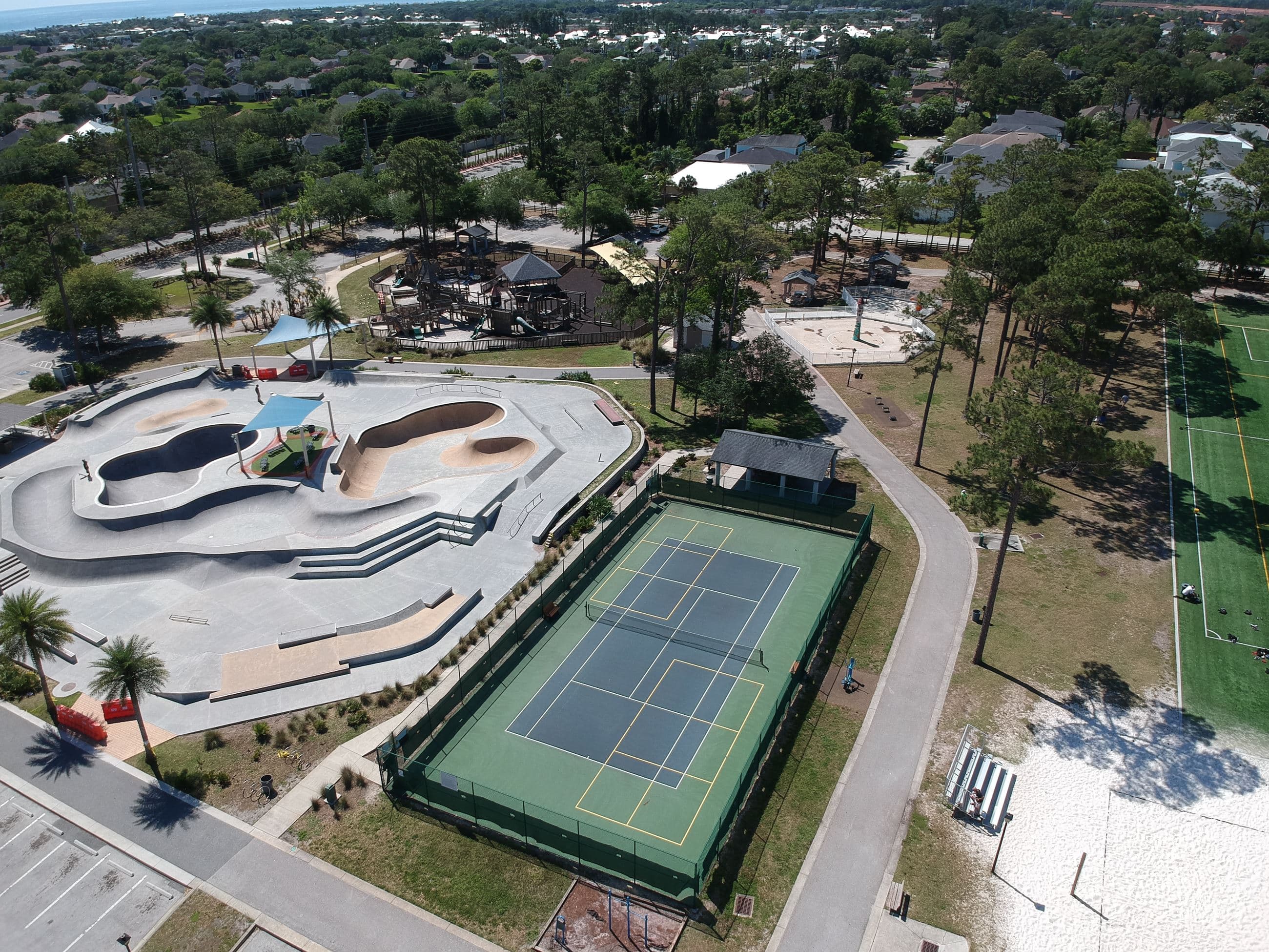 South Beach Park and Sunshine Playground pickleball courts