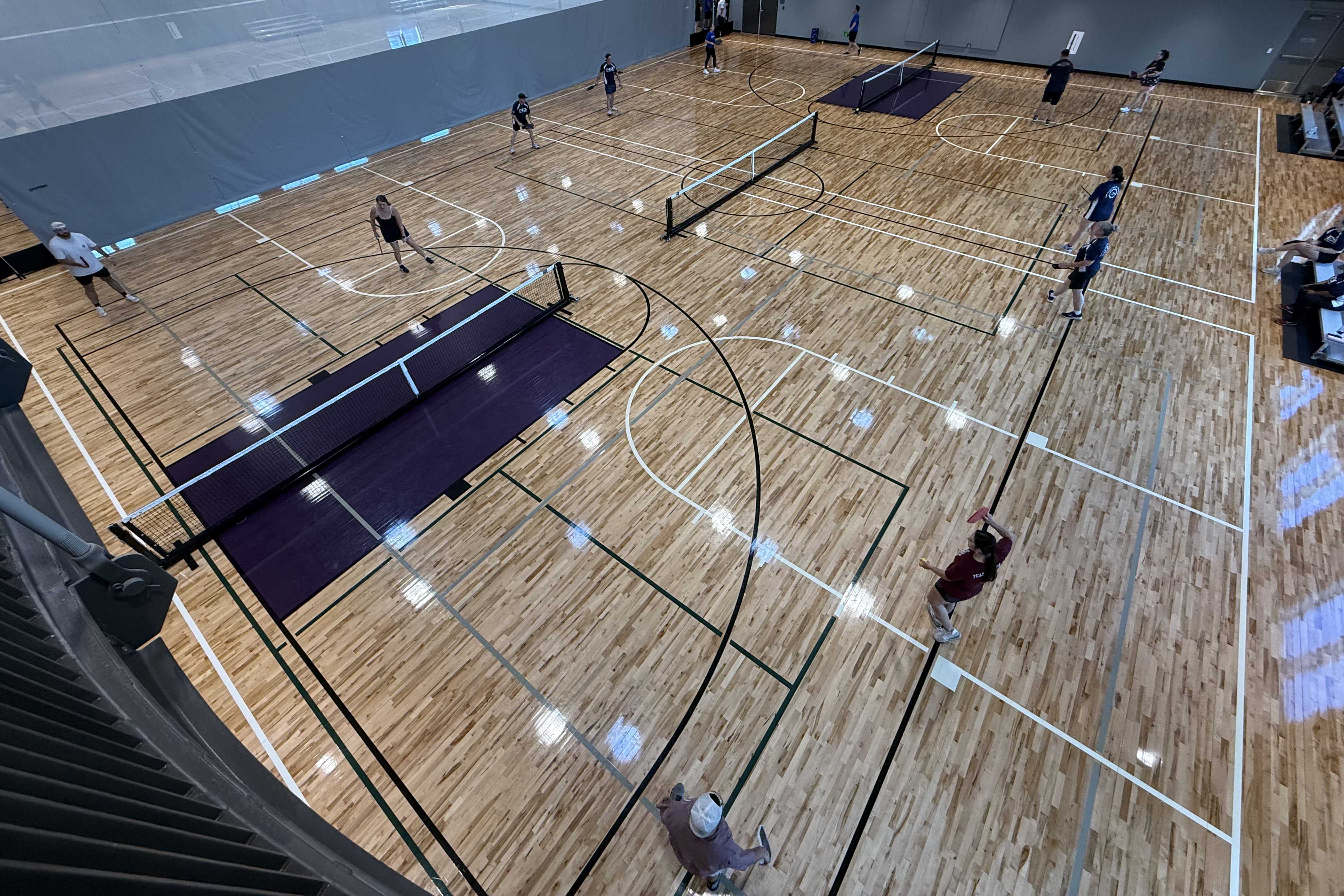 Earl Dunn Gym at the Dow Active Complex pickleball courts