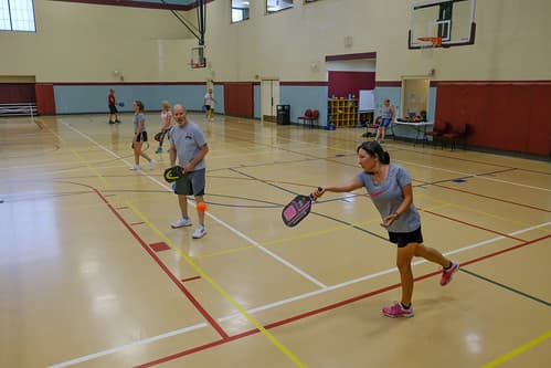 The Aquaplex pickleball courts