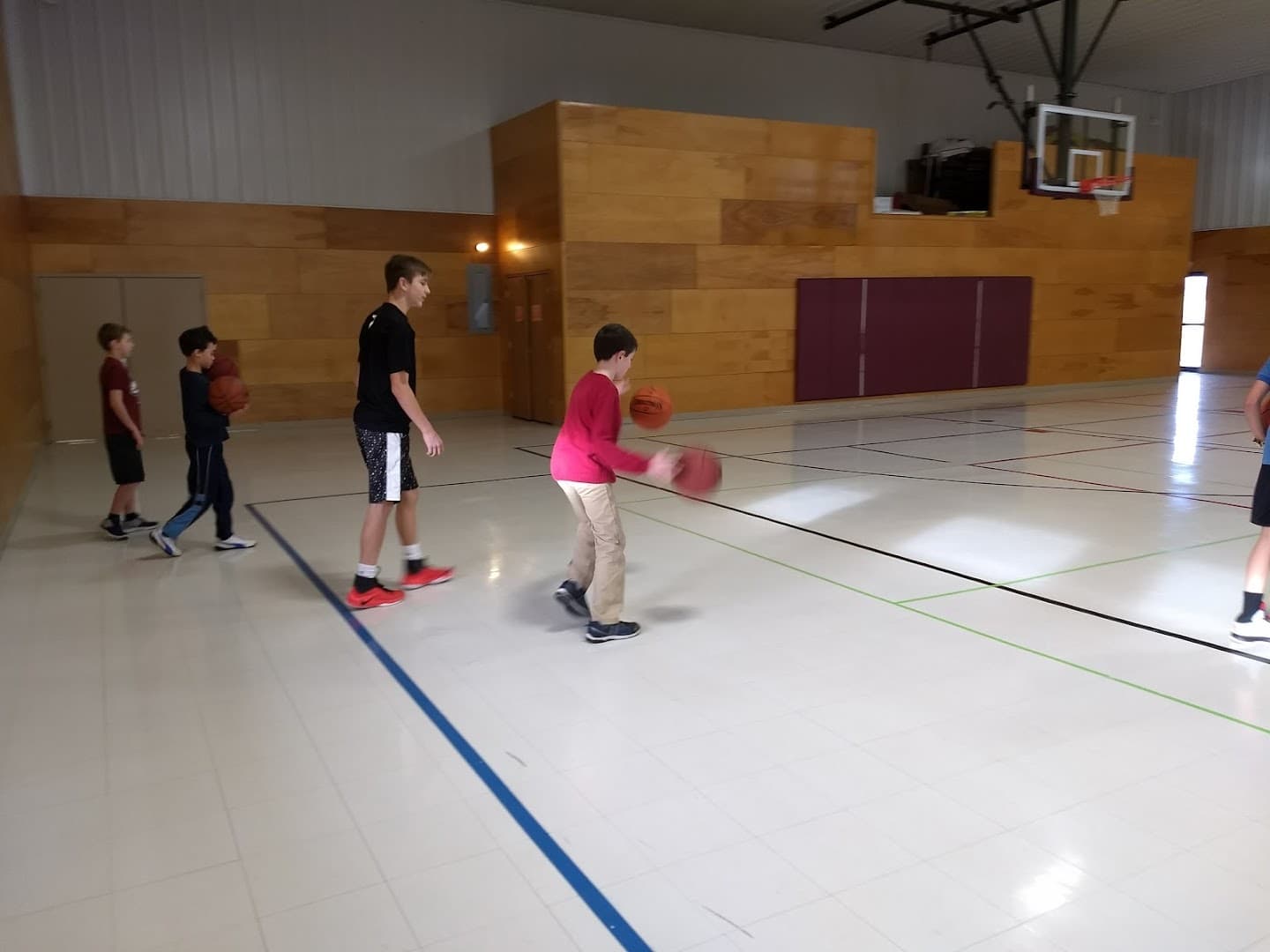 Rehoboth Baptist Church gym pickleball courts