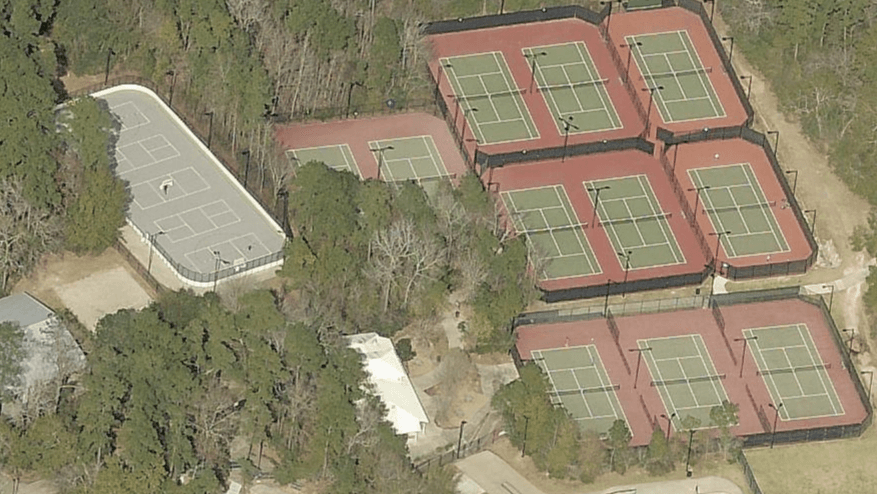 The Recreation Center at Bear Branch Park pickleball courts