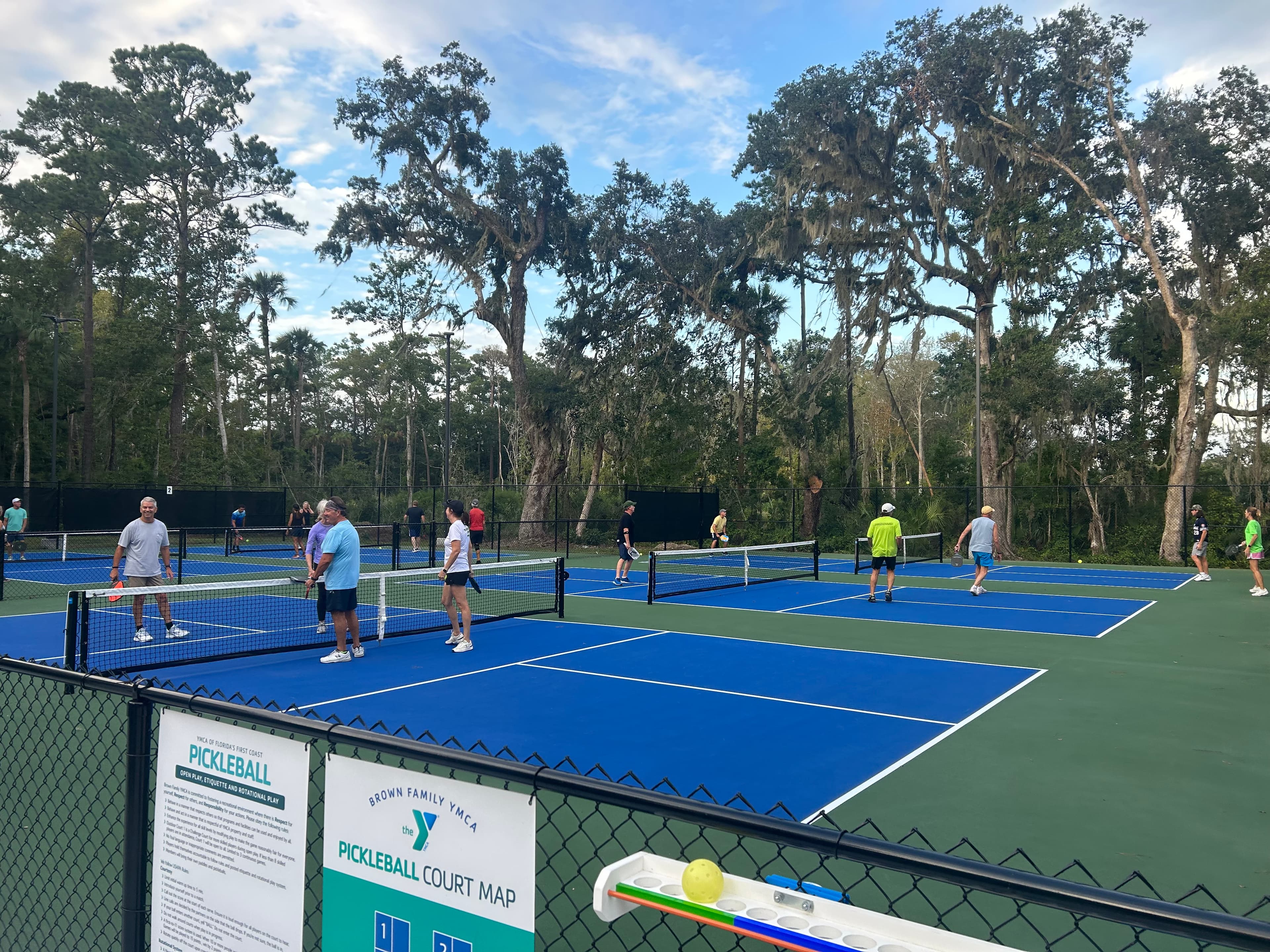 Brown Family YMCA pickleball courts