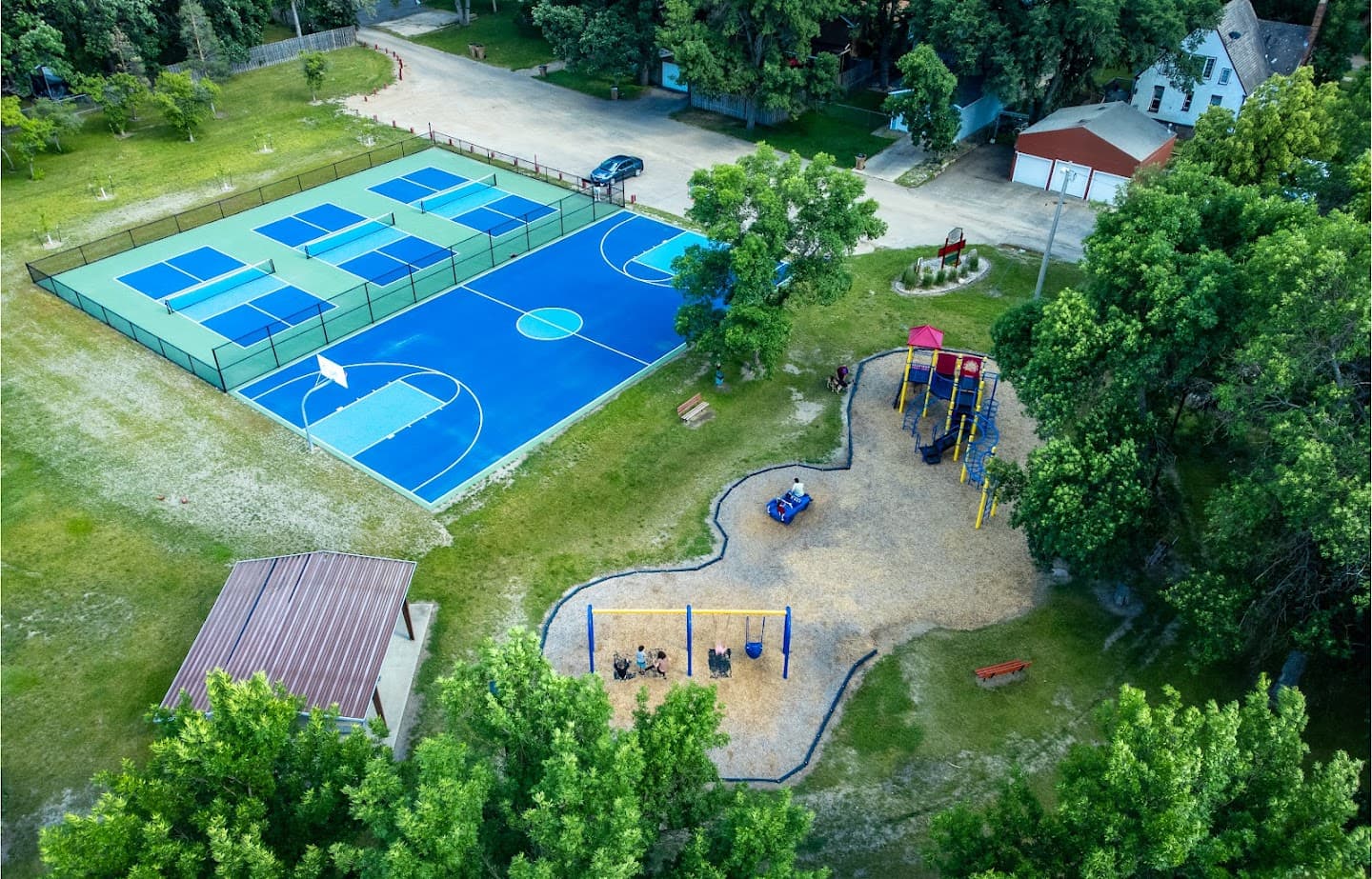 Riverside Park - Minot pickleball courts