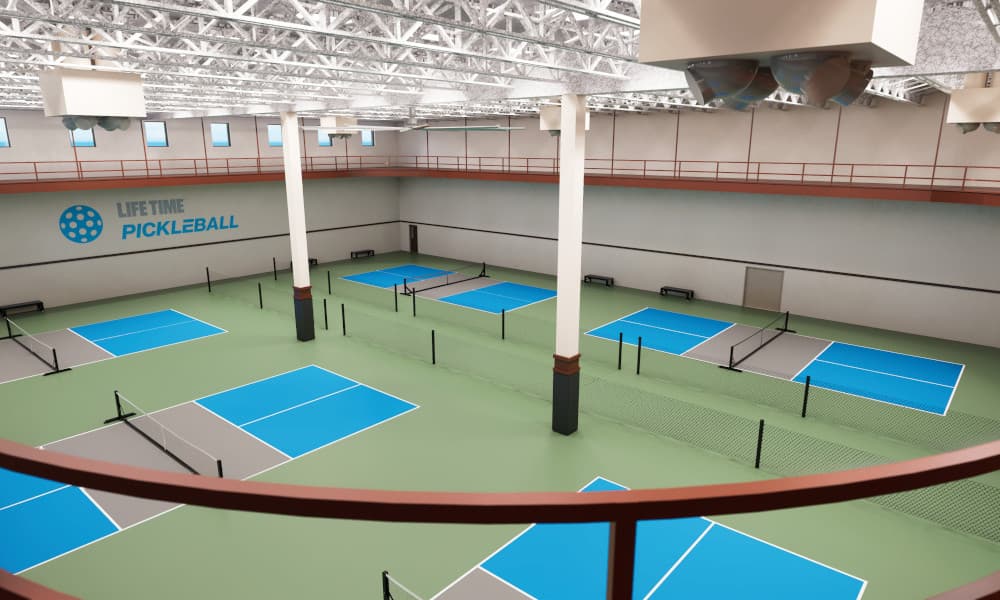 Lifetime Fitness Club - Fridley pickleball courts