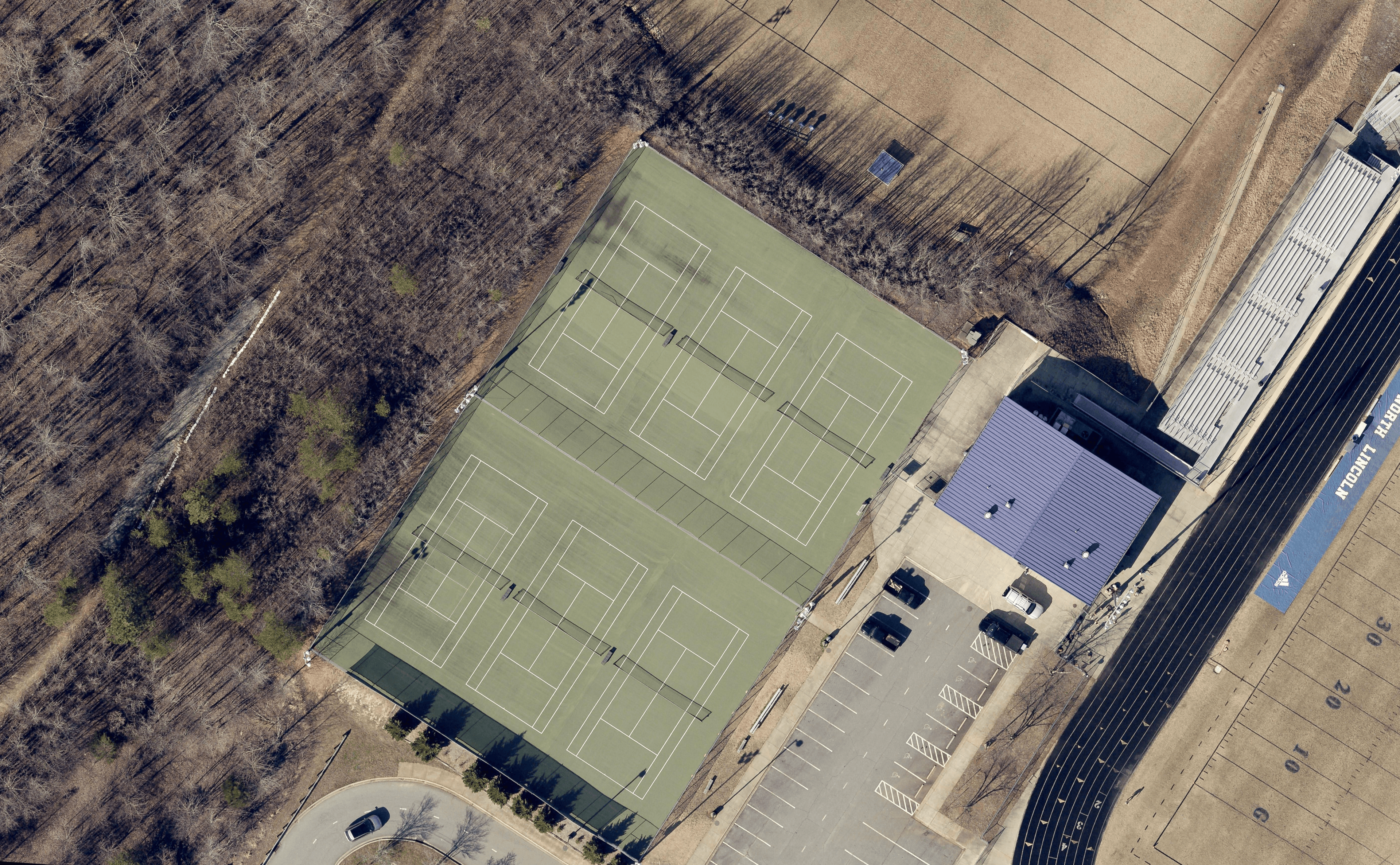 North Lincoln High School pickleball courts
