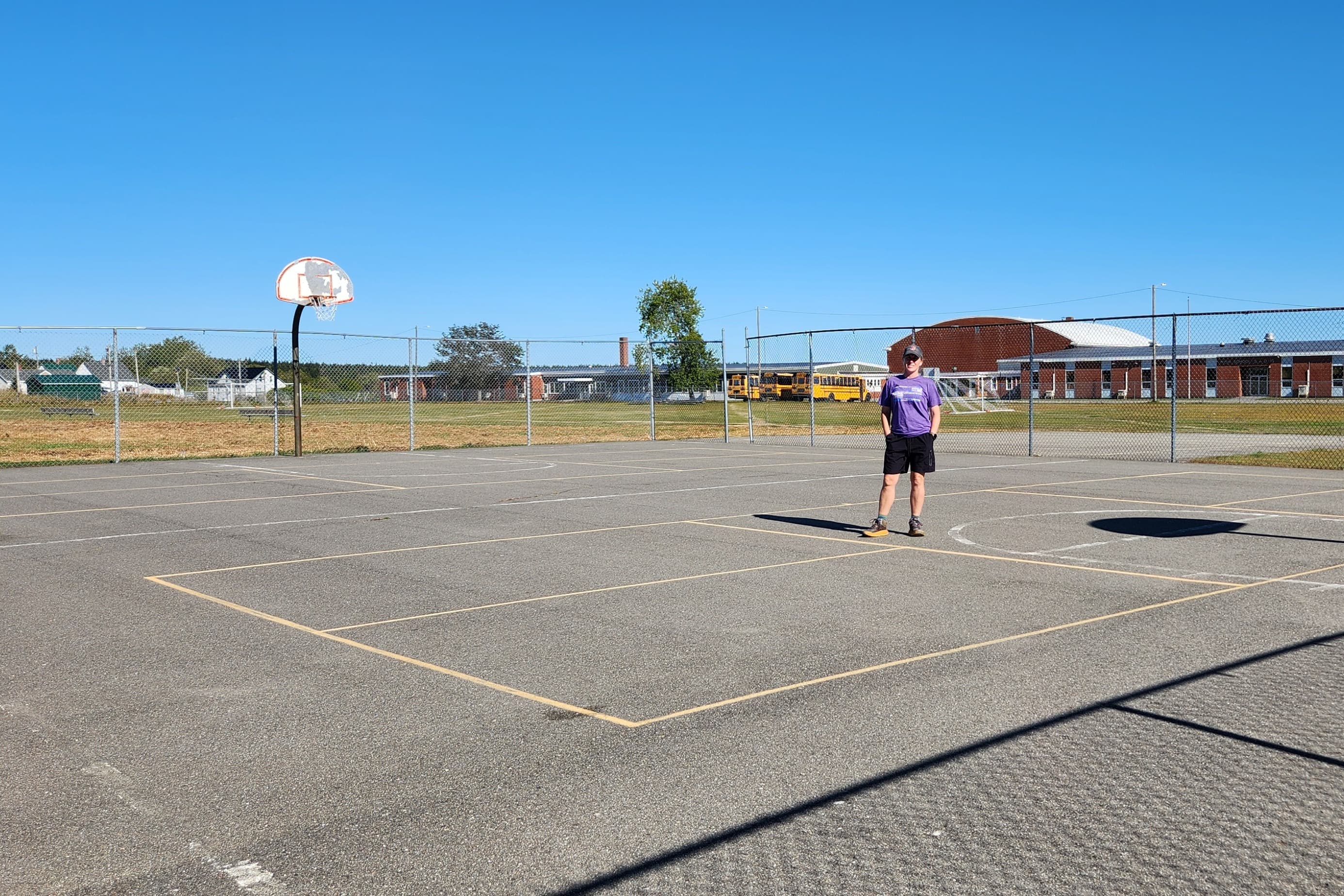 Lubec School pickleball courts