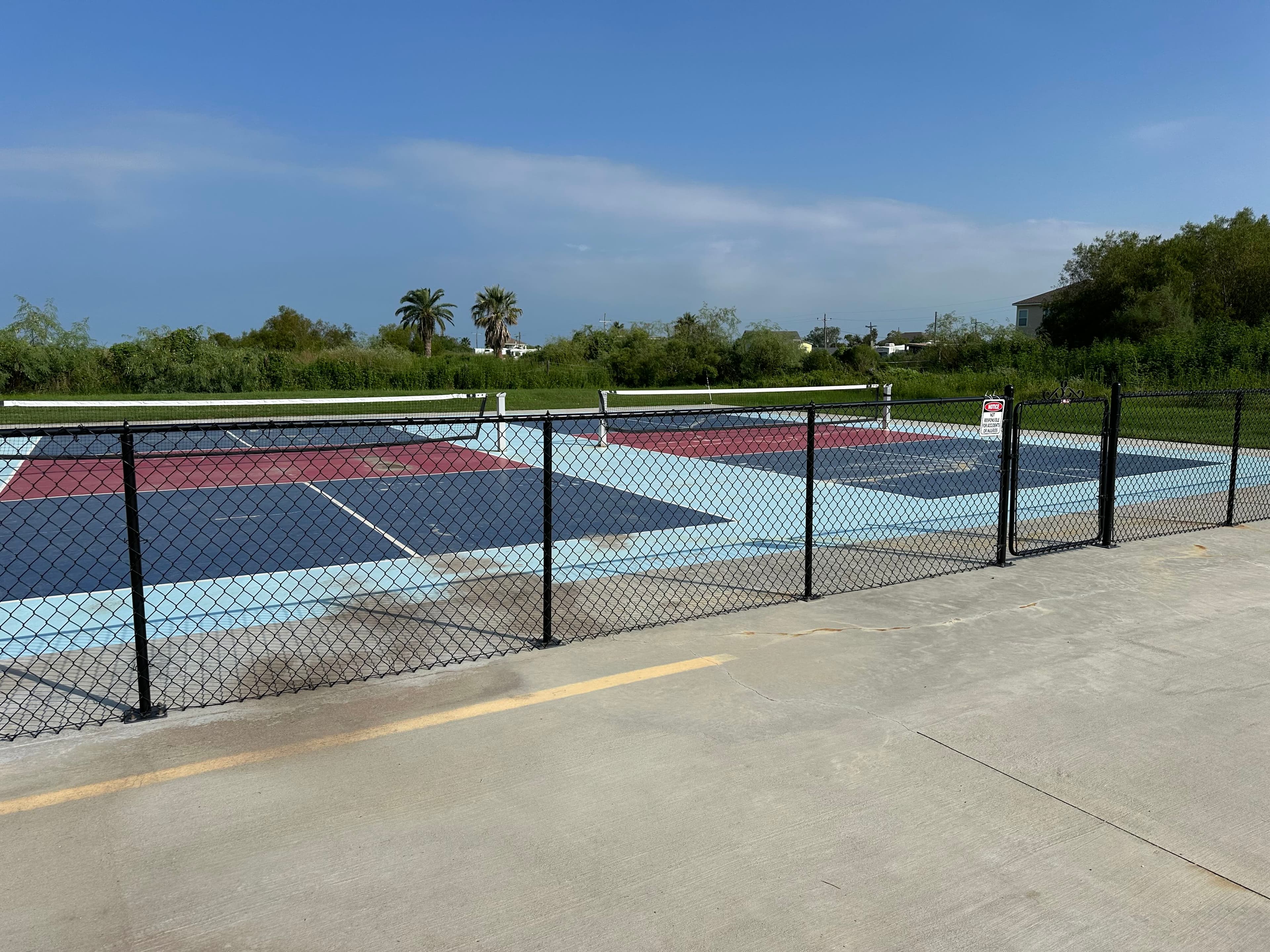 Crystal Beach Community Church pickleball courts