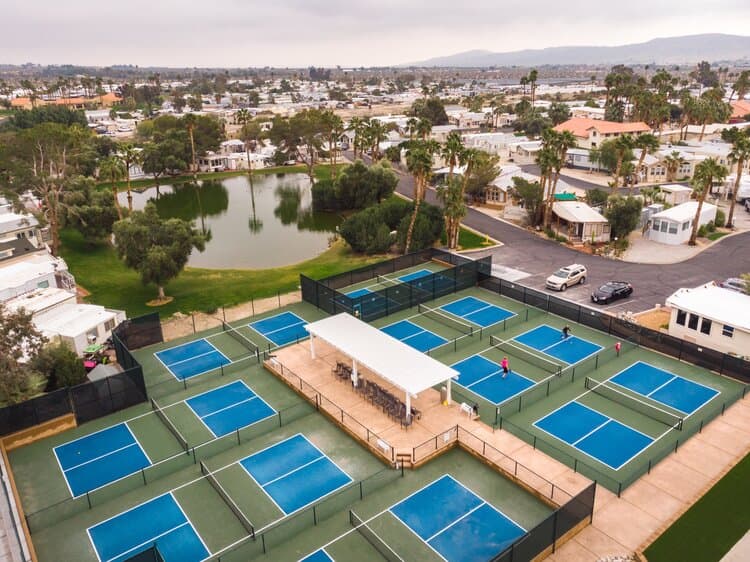 Sky Valley RV Resort pickleball courts