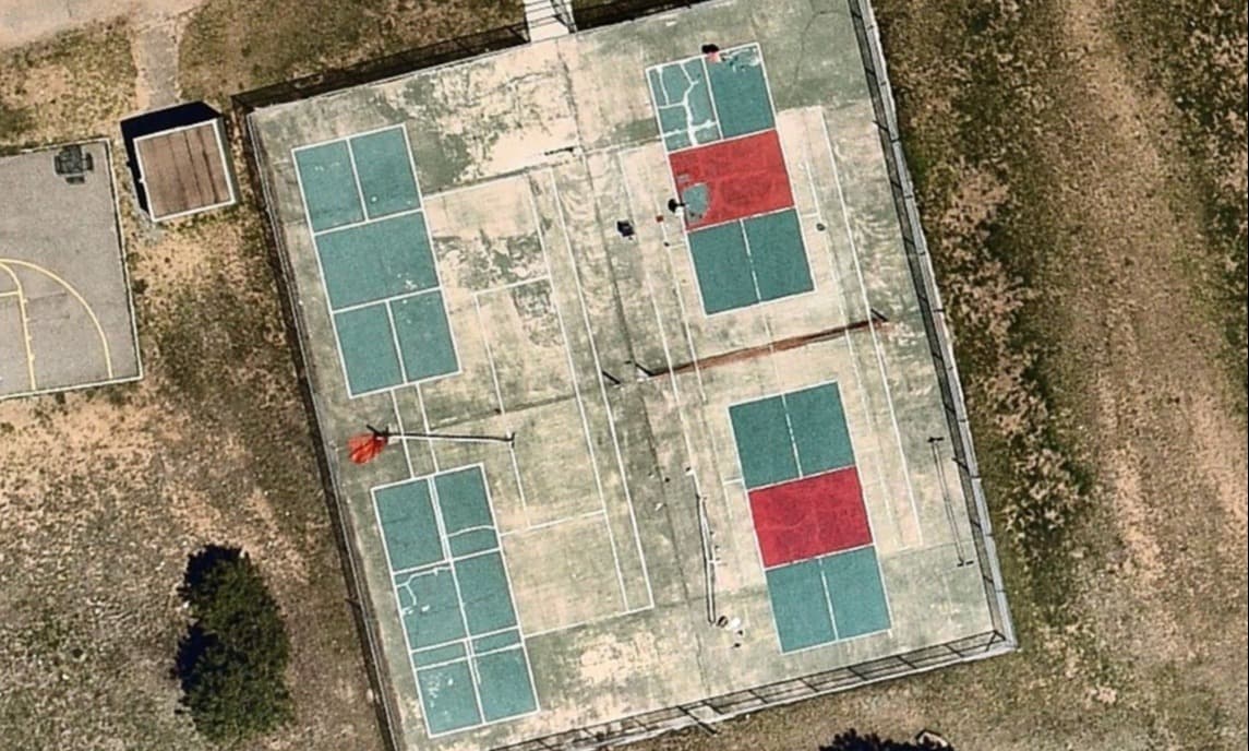Evergreen Middle School pickleball courts