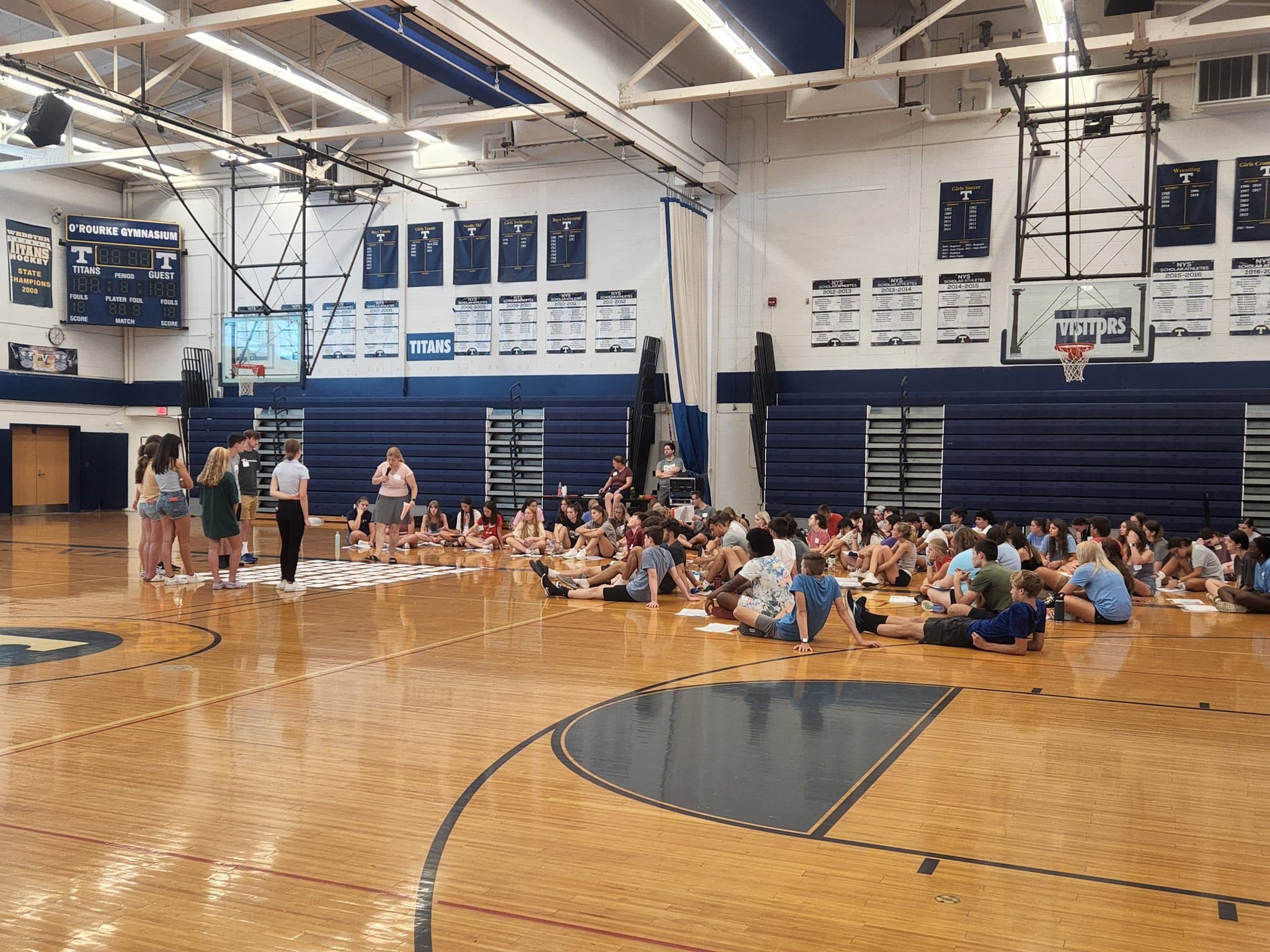 Webster Thomas HS Fieldhouse pickleball courts