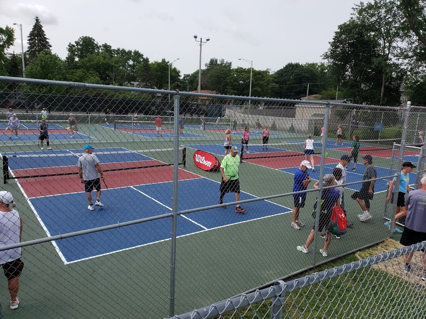 Central Park, Wheaton Park District, Outdoors pickleball courts