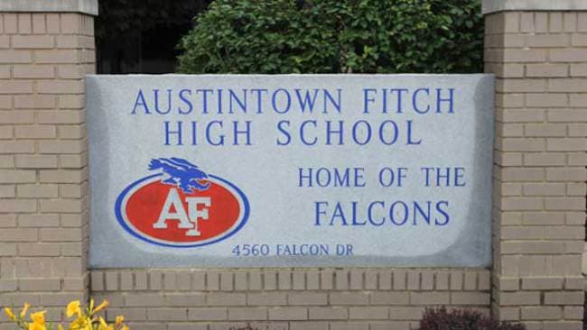 Austintown Fitch High School pickleball courts