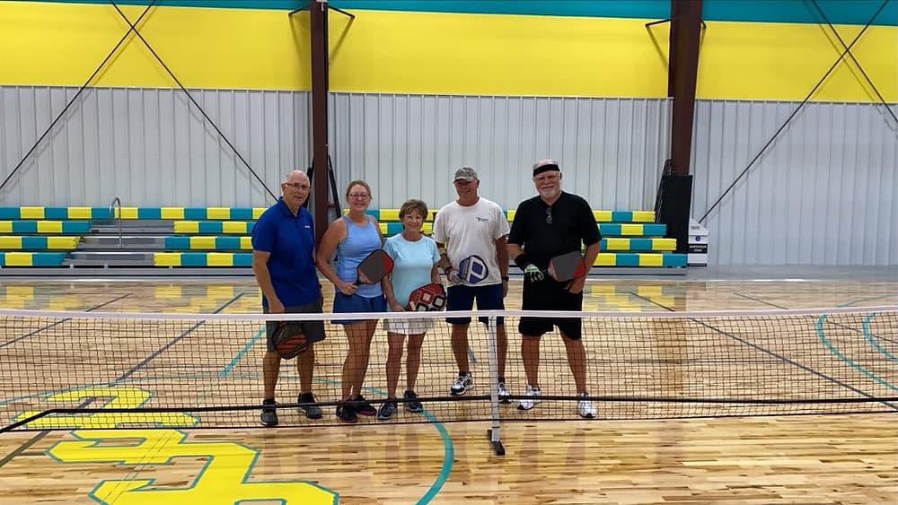 The Dalhart Junior High School pickleball courts
