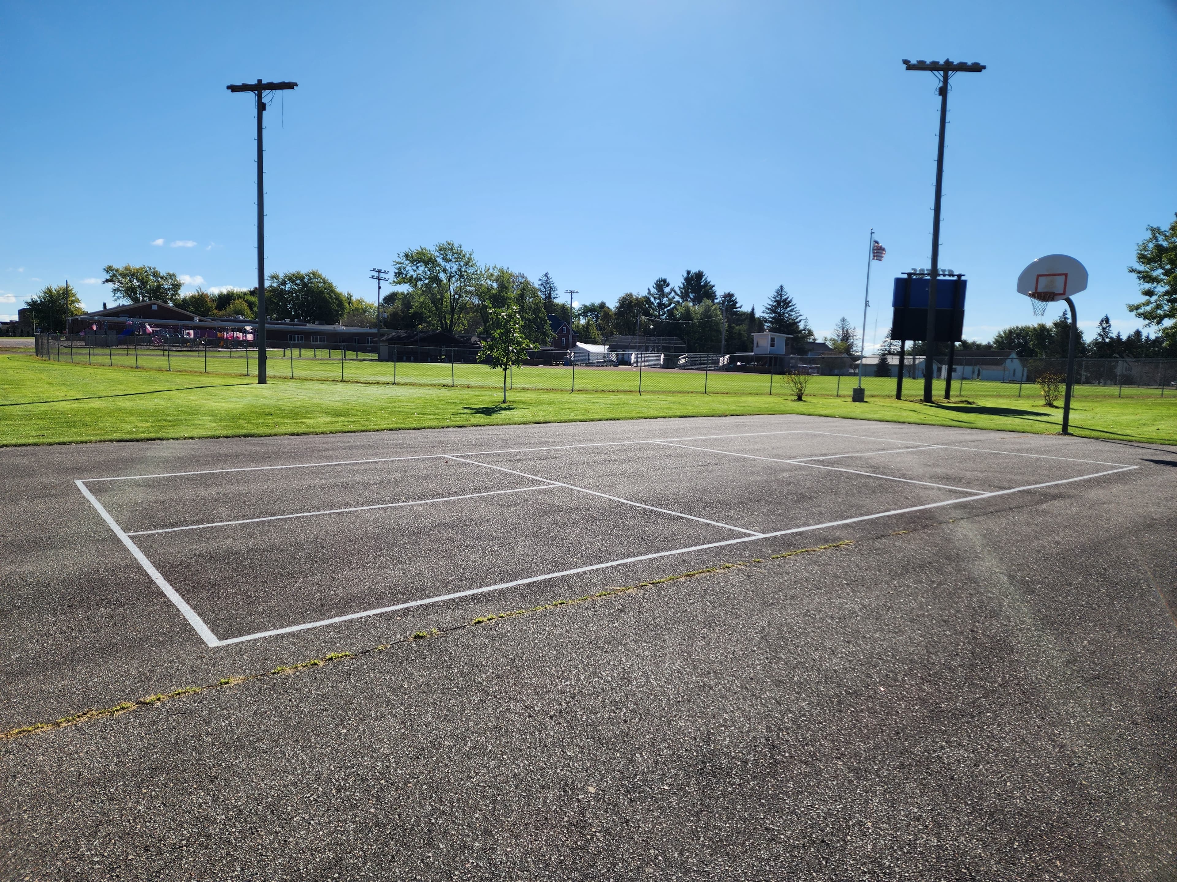 Athens Outdoor Basketball Court pickleball courts