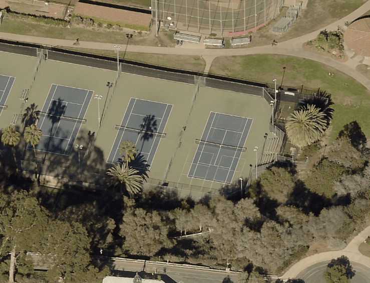 Pershing Park pickleball courts