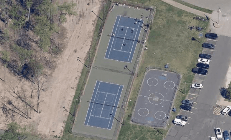 Carusi Middle School pickleball courts