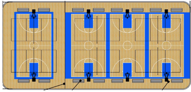 Indoor Courts At SSC The Dome pickleball courts